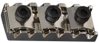 SCHALLER R1(арт.13120601) - зажим для струн на гриф (топ-лок) для гитар типа Gibson Flying V, SG Series, отделка: рутений(серый металл), полированный, размеры 39,7x15,5x9,1. (Старый артикул: 391ru)