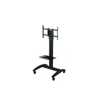 Мобильная стойка Peerless-AV SR560G со стеклянной полкой, 32-75'' до 68 кг, высота до 152 см, VESA 600x400