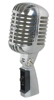 VOLTA VINTAGE SILVER Вокальный динамический микрофон кардиоидный. Металлический ударозащищённый корпус ретро дизайна.  Цвет Satil Silver Частотный диапазон 50-18.000 Гц, сопротивление 600 Ом.  В комплекте кабель  5 м