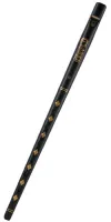Tin whistle C Clarke Original SBCC - Traditional English whistle in C tuning with wooden mouthpiece. Black with "diamond" décor