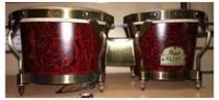 Pearl pbf-300dx/ 634  elite fiberglass bongo, бонго 7"/ 9", цвет burgundy marble