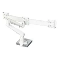 FORMING FUNCTION 4385605801- Настольный шарнирный кронштейн серии STOCKHOLM для 2 мониторов (1x2) с газопружинным амортизатором, макс. нагрузка 12 кг, зажим, белый