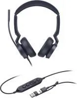 UH46 Dual UC USB-C/A, Проводная, HD звук, LED-индикатор, USB-C/A