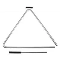Danmar 410 TRIANGLE- 10" высококачественный треугольник 10" из легированной стали, с держателем и битой, Danmar Percussion