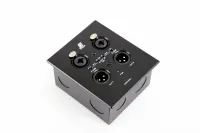 S-Track Dpanel Настенный Dante/аналог интерфейс, 2 мик.(48В, XLR combo)-лин. вх/ 2 вых.(XLR), PoE