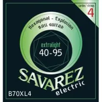 Savarez b70xl4  hexagonal explosion extra light струны для бас-гитары 40-95