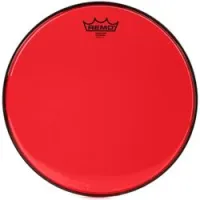 Remo be-0313-ct-rd  13" emperor colortone, пластик для барабана прозрачный, двойной, красный