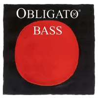 Double bass string set Pirastro Obligato Solo 441000 - Wound synthetic solo strings with bright sound and easy response for bow and pizzicato playing.