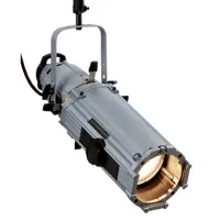ETC SOURCE FOUR ZOOM 15-30 DIMMER, Silver Grey CE Прожектор в комплекте с диммером. Прожектор с системой профилирования луча, 15-30 град, лампа HPL 575/750. Прочный литой алюминиевый корпус, профилирующие заслонки, слот для диафрагмы. Бесшумный диммер ES