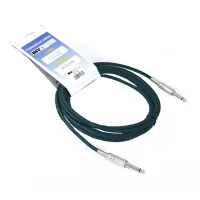 INVOTONE ACI1304 BK - инструментальный кабель, 6,3 джек моно <-> 6,3 джек моно, длина 4 м (ченый)