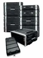 Rockcase abs 24102b  пластиковый рэковый кейс 2u, глубина 38см.
