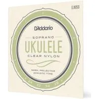 D'Addario EJ65S Струны для укулеле сопрано, чистый нейлон