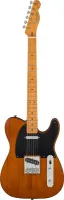 FENDER SQUIER 40th ANN Telecaster MN Aged Hardware Satin Mocca электрогитара, цвет кофейный