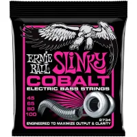 Ernie Ball 2734 Cobalt Bass Super Slinky струны для бас-гитары (45-65-80-100), обмотка кобальт