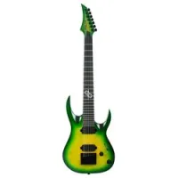 Solar guitars a1.7lb  7-струнная электрогитара, hh, evertune, цвет зеленый берст