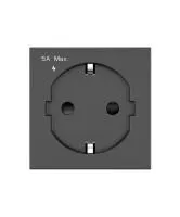 Kramer MP-DE(B)- Модуль с розеткой (Schuko) для розеточной станции Kramer, 100– 240 В, черный