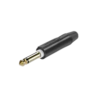 ROXTONE PJ2X-BG-PURE Разъем  jack 1/4" моно под кабель (до 7,5мм) с функцией бесшумного отключения. Цвет: черный