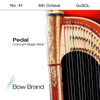 Harp G6 string Bow Brand Pedal Wires Tarnish Resistant - Concert harp G 6 octave bronze wound string