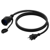 Procab CAB465/10-G- Силовой удлинитель, розетка с крышкой, 3х2,5 кв.мм, Германия