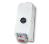 PCE Розетка настенная 125А/400V/3P+E/IP67, с выключателем и блокировкой 9755099