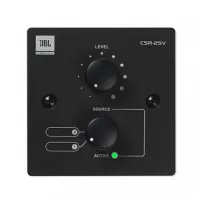 JBL CSR-2SV-BLK настенный контроллер, 2-позиционный селектор источника и управление громкостью. Цвет