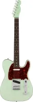 FENDER ULTRA LUXE TELE RW SFG TRN электрогитара, цвет - серф грин, кейс в комплекте