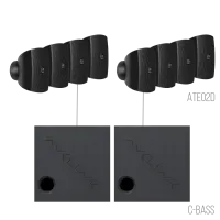 AVCLINK GRAND/B Состав комплекта: ATEO2D/B 8 штук + C-BASS 2 штуки черного цвета.