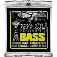 Ernie Ball 3832 струны для бас-гитары Coated Bass Regular Slinky (50-70-85-105) покрытые спец. сплавом