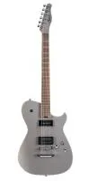MBM-2P SS подписная электрогитара Matthew Bellamy, корпус липа, привинченный гриф клен/лавр, 22 лада, 25,5", локовые колки Cort, датчики Manson Humbucker + P90, kill button, цвет серебристый