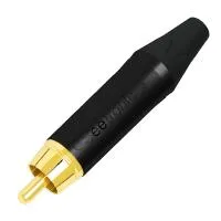 Seetronic ST380 WHITE Кабельный разъём RCA, чёрный, позолоченные контакты, белый хвостовик