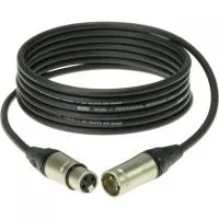 KLOTZ  M2K1FM0300 Кабель микрофонный 2x0,22 мм², разъемы XLR 3p. F/M, 3 м, черный