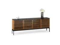BDI Corridor SV 7129 - Тумба 4-х секционная секционная под ТВ, Natural Walnut