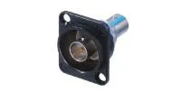 Neutrik NBB75DFGB- Проходной панельный разъем BNC (розетка-розетка), импеданс 75 Ом, цвет черный
