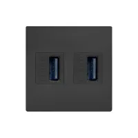ABL 2T0010UU- Сдвоенный модуль подключения IMP 2xUSB 3.0, черный
