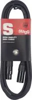 STAGG SDX3-5 - DMX кабель, XLR/XLR (папа/мама) (5 контактов),, ,длина: 3 м. Цвет: черный