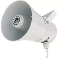 Penton PH 10/T Речевой оповещатель, рупорный, 1,25/2,5/5/10 Вт, круглый с трансформатором, 102 Дб, 500-6000Гц, цвет белый, 139(D)х200 мм, вес 2,87 кг, материал пластик АВС