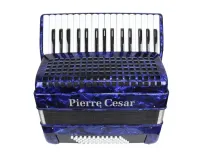 PCA3260 BLP Аккордеон, 60 басов, 32 клавиши в правой руке, цвет синий перламутр, Pierre Cesar