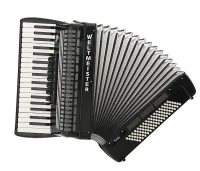 Topas-IV-96/37-BK-IS Topas IV Аккордеон 37/96/IV/11/5, черный, итал. пластины, Weltmeister