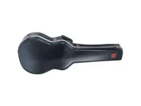 STAGG ABS-C2 Жесткий кейс для классиченской гитары из ABS пластика, плюшевая внутренняя обивка черного цвета, хромированная фурнитура, внутренний карманчик для аксессуаров, пластиковая ручка, цвет: черный