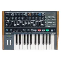 Arturia MiniBrute 2 - Монофонический аналоговый синтезатор, 25 клавиш с VelocityandAftertouch, 2 VCO, FM, ADSR и AD, 2 LFO, секвенсор, арпеджиатор, Steiner-Parker, Patchbay 48 CV входов/выходов, 1/4" TRS линейный выход, 1/4" TRS выход на наушники, MIDI вх