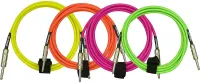 DIMARZIO INSTRUMENT CABLE 18' NEON PINK EP1718SSPK инструментальный кабель 1/4'' mono - 1/4'' mono, 5,5м, цвет розовый неон