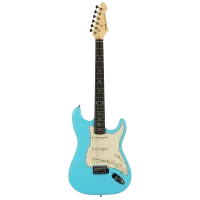 SQOE Sest200 MSKY электрогитара матовая Stratocaster S+S+S