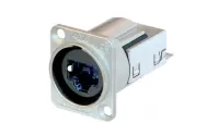 Neutrik NE8FDY-C6- Панельный экранированный разъем etherCON RJ45 CAT5/6 (розетка) с фланцем типа D, под зажим провода IDC, IP65