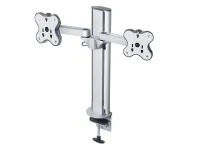 ErgoFount BTFS-201DC- Настольное шарнирное крепление для 2 мониторов диагональю до 24'' с изменяемой высотой, зажим типа C, макс. нагрузка 24 кг