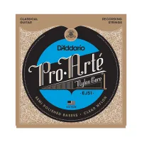 D'ADDARIO EJ51 Набор 6 струн для гитары классик нейлон-серебро полированный НТ 0285-042