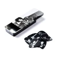 Dunlop jhptr05h jimi hendrix silver portrait pick tin sale  сувенирный набор медиаторов в пенале, 12ш