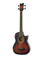 KT-WALKER-V2 Signature Series Электро-акустическая бас-гитара, с чехлом, Ortega
