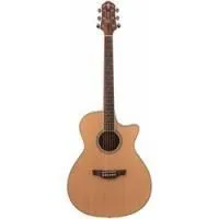 Crafter gae-6/nc  электроакустическая гитара grand auditorium, массив ели, цвет нат. мат., с чехлом