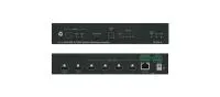 Усилитель-распределитель  Kramer Electronics [DA3-24-H] 1:4 HDMI с коммутатором 2х1  HDMI + USB-C и деэмбедером аудио; поддержка 4K60 4:4:4, HDMI 2.0, PoE