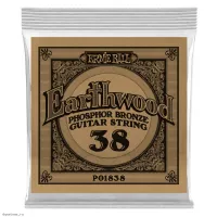 ERNIE BALL 1838 Earthwood Phosphor Bronze .038 - Струна одиночная для акустической гитары